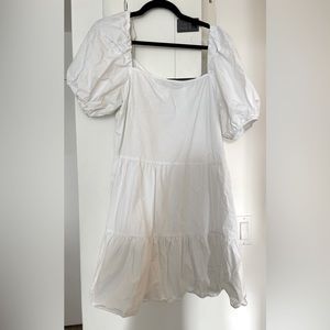 White Puff Sleeve Dress from H&M